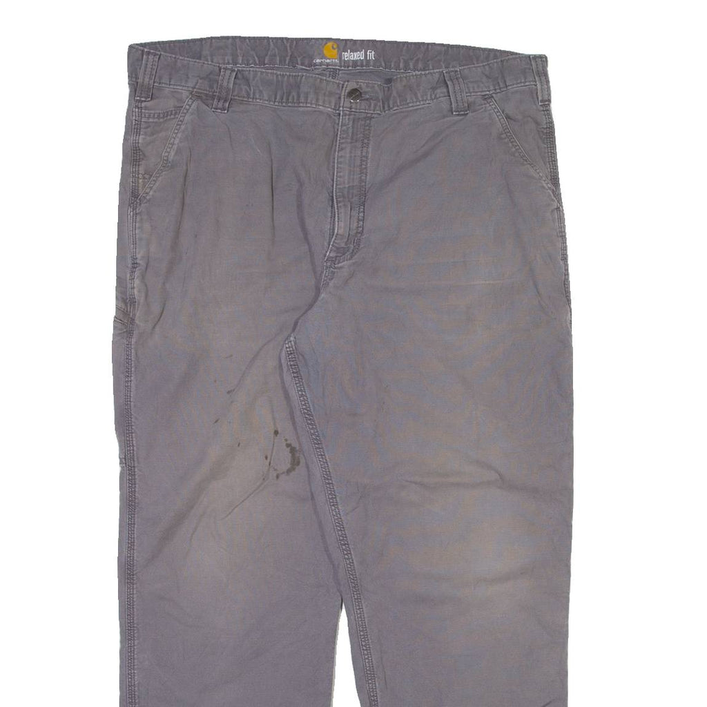 CARHARTT Mens Trousers Grey Relaxed Straight W42 L32