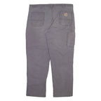 CARHARTT Mens Trousers Grey Relaxed Straight W42 L32