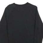 ADIDAS Mens Black Crew Neck S Cotton Blend Pullover Sweatshirt Logo