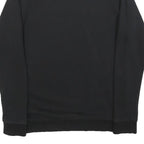 ADIDAS Mens Black Crew Neck S Cotton Blend Pullover Sweatshirt Logo