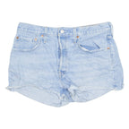 LEVI'S Cut Off 501 Womens Denim Shorts Blue M W32