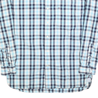 TOMMY HILFIGER Mens Blue & White Check Shirt M Classic Cotton Blend Button Down