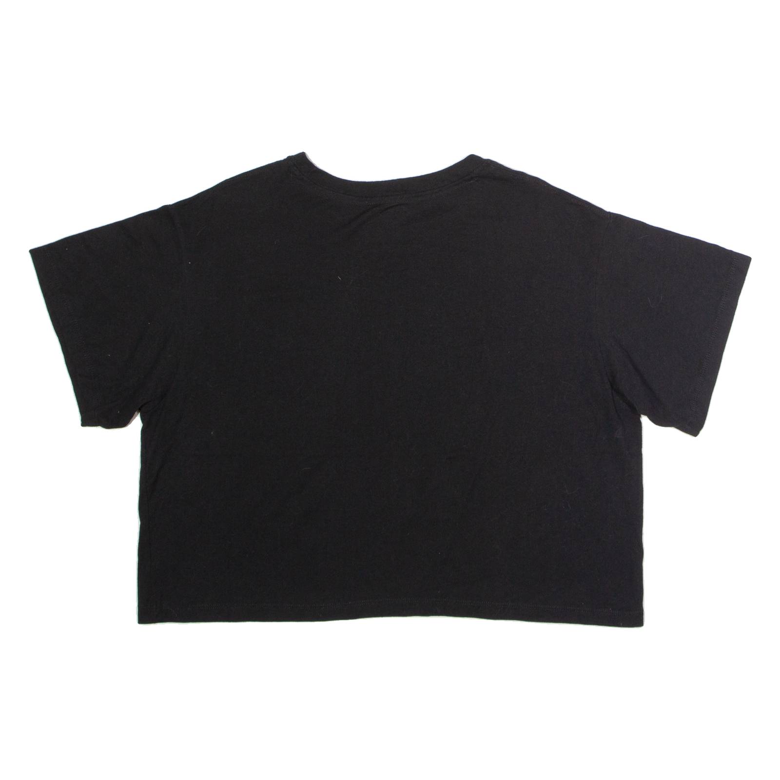 CHAMPION Crop Womens T-Shirt Black XL