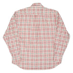 AUTHENTIC WEAR Mens Flannel Shirt Red Check Long Sleeve M
