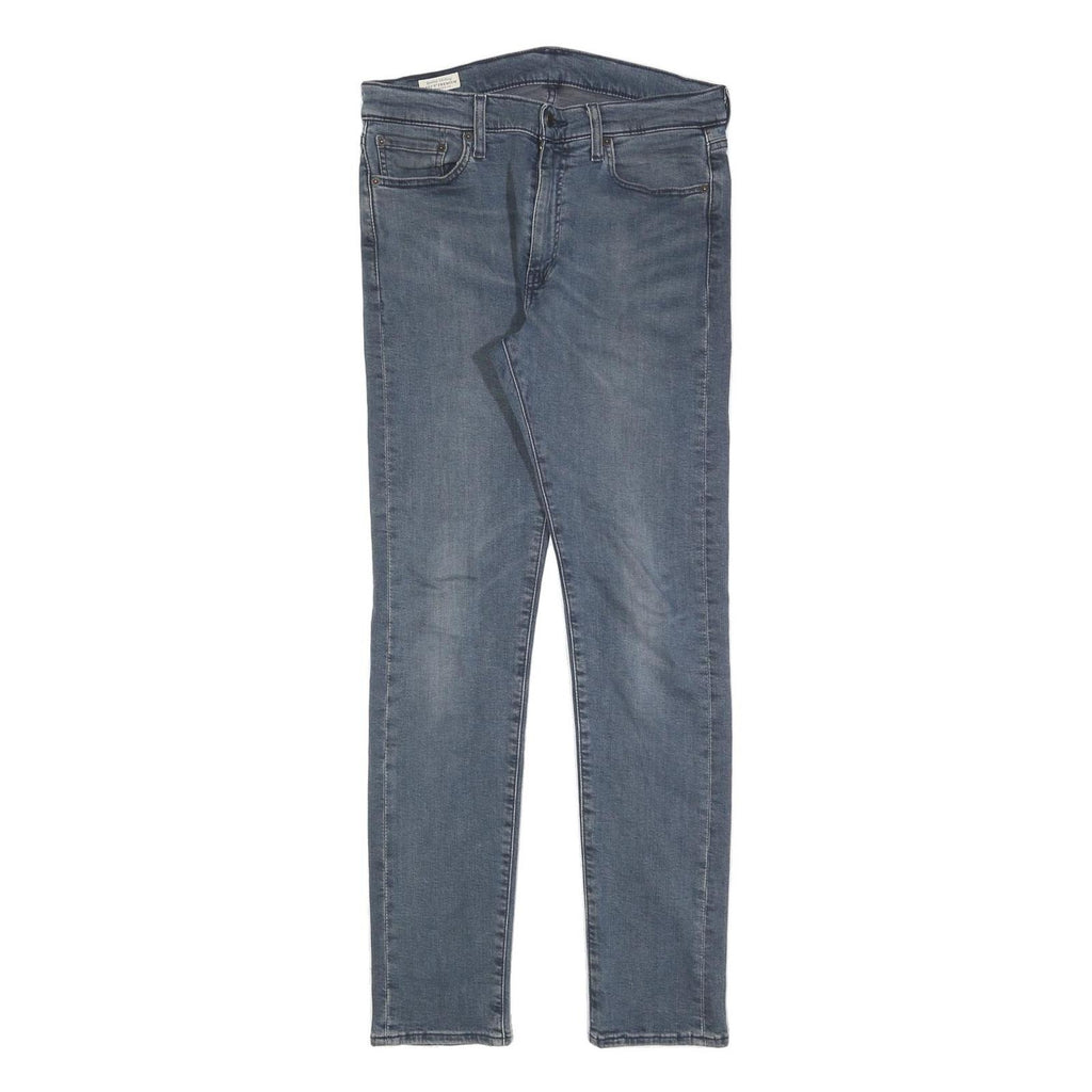 LEVI'S 510 Mens Jeans Blue Slim Skinny Denim Medium W30 L32 Zip Pocket