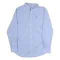 CHAPS Mens Blue Cotton Button-Down Shirt L Casual Classic Fit