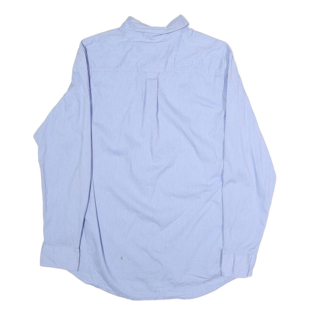 CHAPS Mens Blue Cotton Button-Down Shirt L Casual Classic Fit