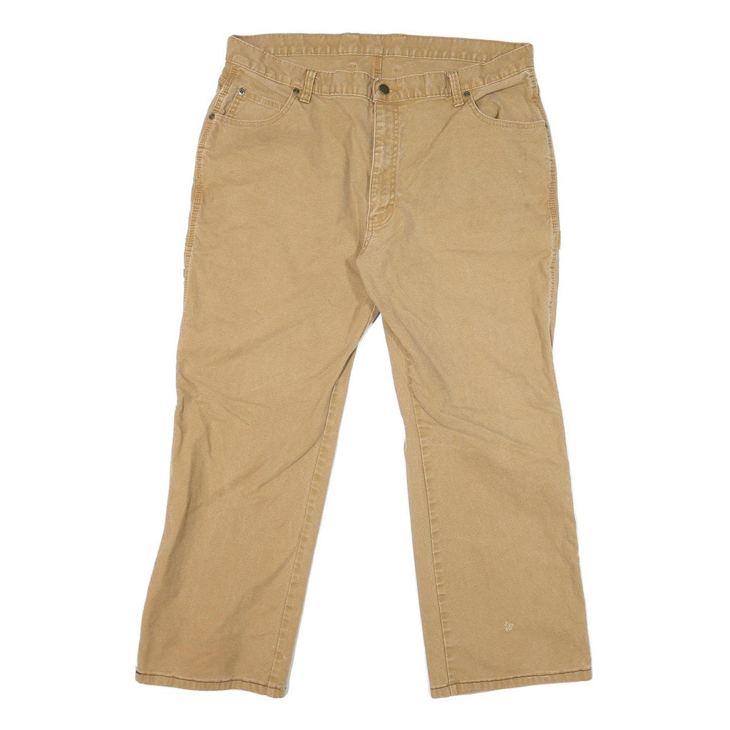 DICKIES Mens Beige Regular Fit Straight Denim Cotton Blend Jeans W38 L28
