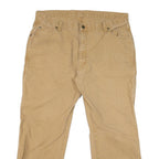 DICKIES Mens Beige Regular Fit Straight Denim Cotton Blend Jeans W38 L28