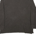 NAUTICA Mens Brown Long Sleeve Plain 2XL Cotton Blend Polo Shirt Classic Fit