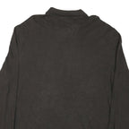 NAUTICA Mens Brown Long Sleeve Plain 2XL Cotton Blend Polo Shirt Classic Fit