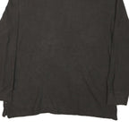 NAUTICA Mens Brown Long Sleeve Plain 2XL Cotton Blend Polo Shirt Classic Fit