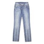 HILFIGER DENIM Womens Slim Blue Denim Light W26 L32 Stretch Slim Leg Jeans