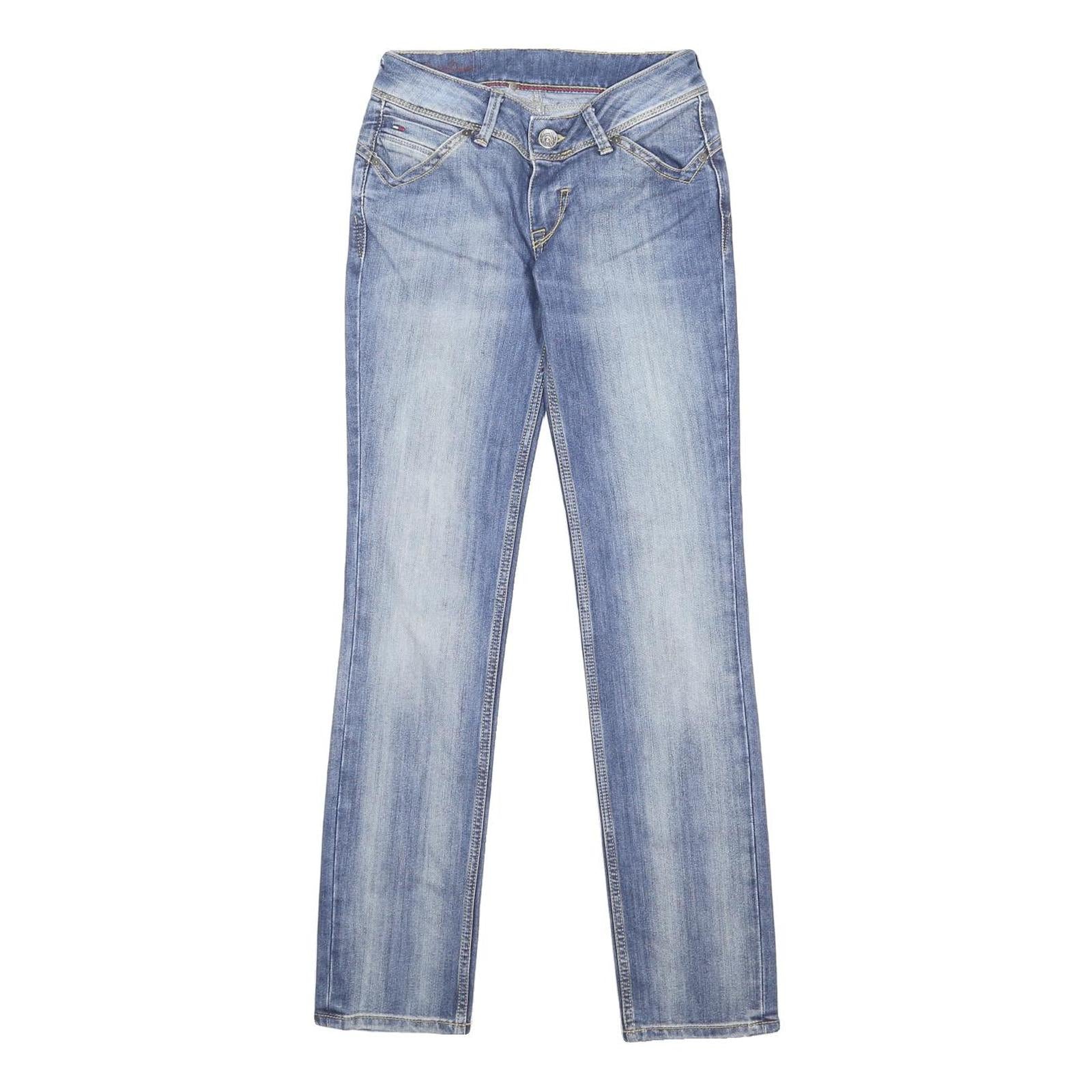 HILFIGER DENIM Womens Slim Blue Denim Light W26 L32 Stretch Slim Leg Jeans