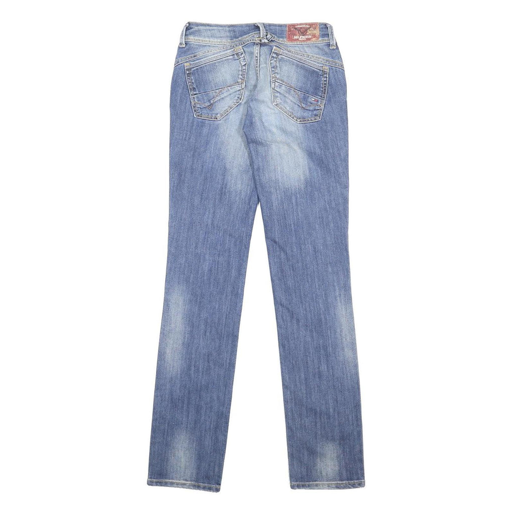 HILFIGER DENIM Womens Slim Blue Denim Light W26 L32 Stretch Slim Leg Jeans