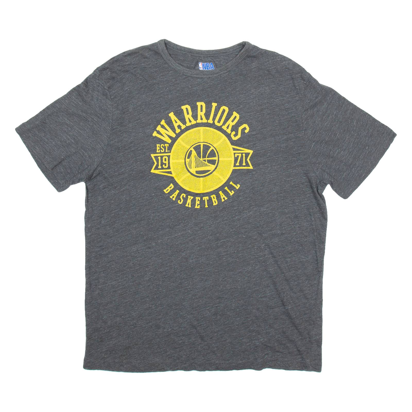 NBA Golden State Warriors Basketball Mens T-Shirt Grey USA XL