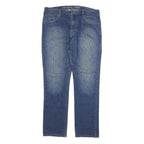 CARHARTT Mens Relaxed Fit Blue Denim Straight Jeans Cotton Blend W38 L34 Casual
