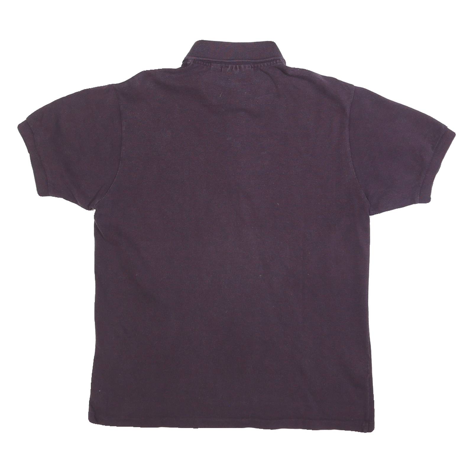 LACOSTE Mens Purple Short Sleeve Plain S Cotton Blend Polo Shirt Classic Fit