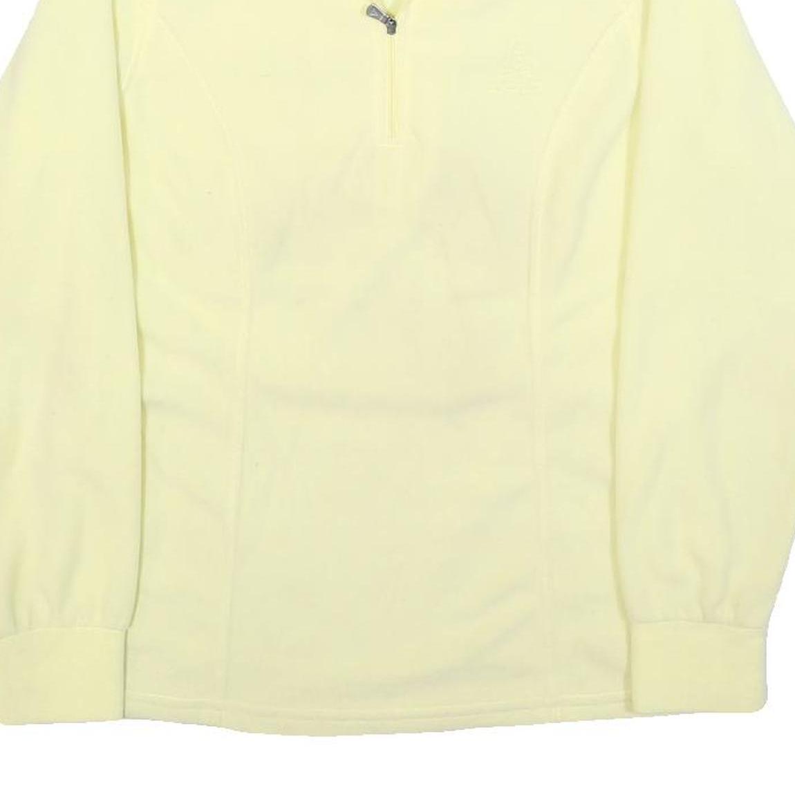 ODLO Womens Cream Plain Jumper Pullover Crew Neck Basic Knit S Lightweight