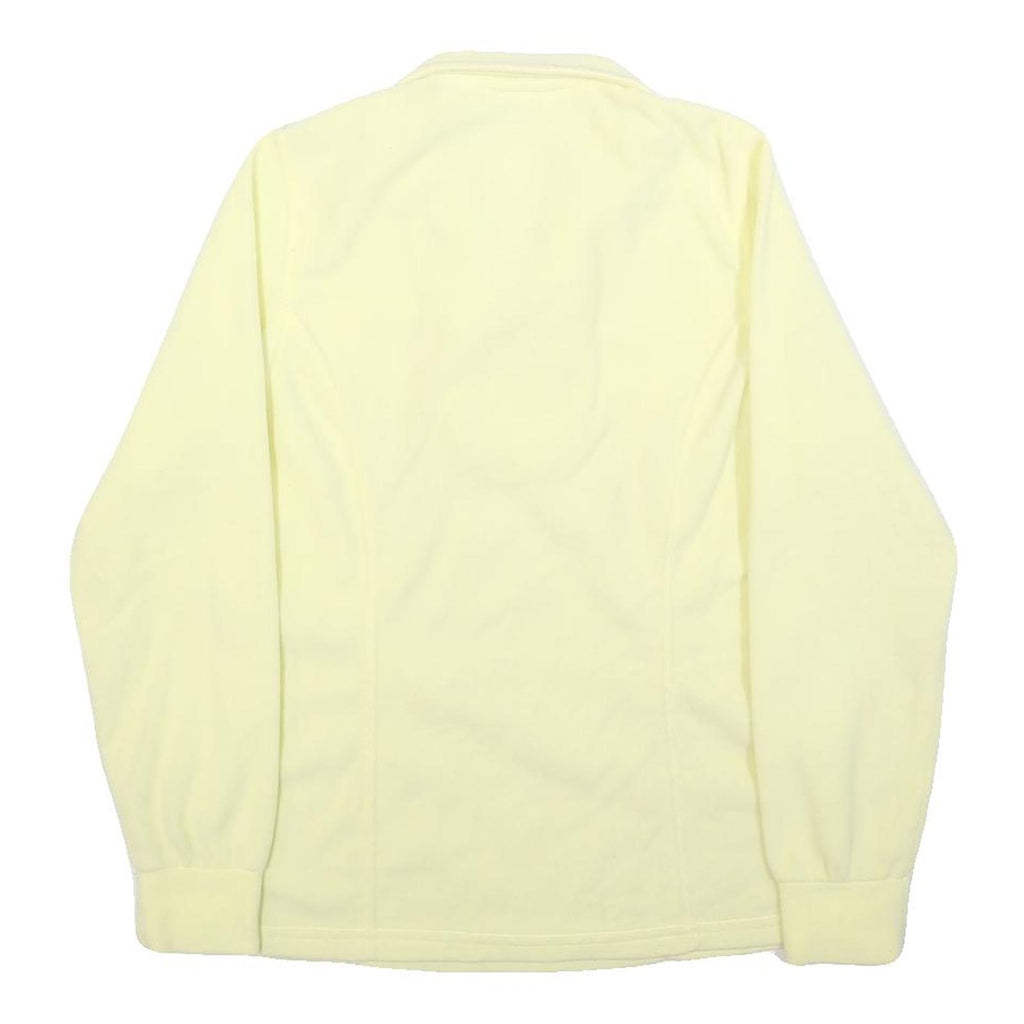 ODLO Womens Cream Plain Jumper Pullover Crew Neck Basic Knit S Lightweight