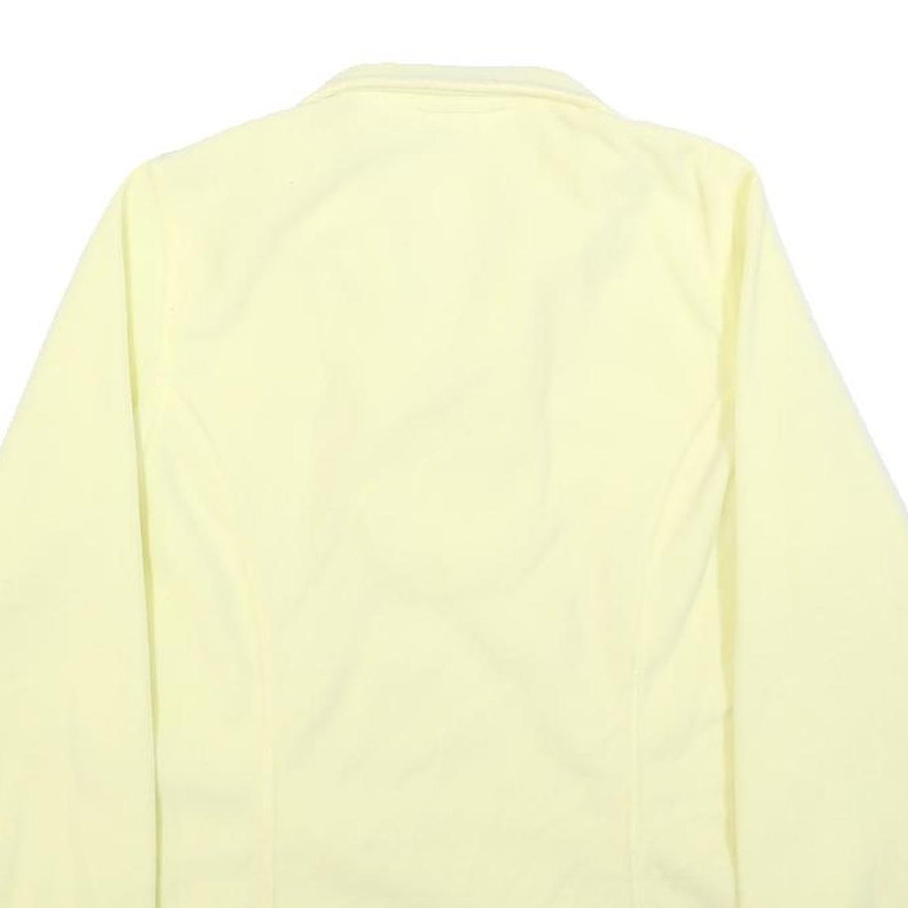 ODLO Womens Cream Plain Jumper Pullover Crew Neck Basic Knit S Lightweight