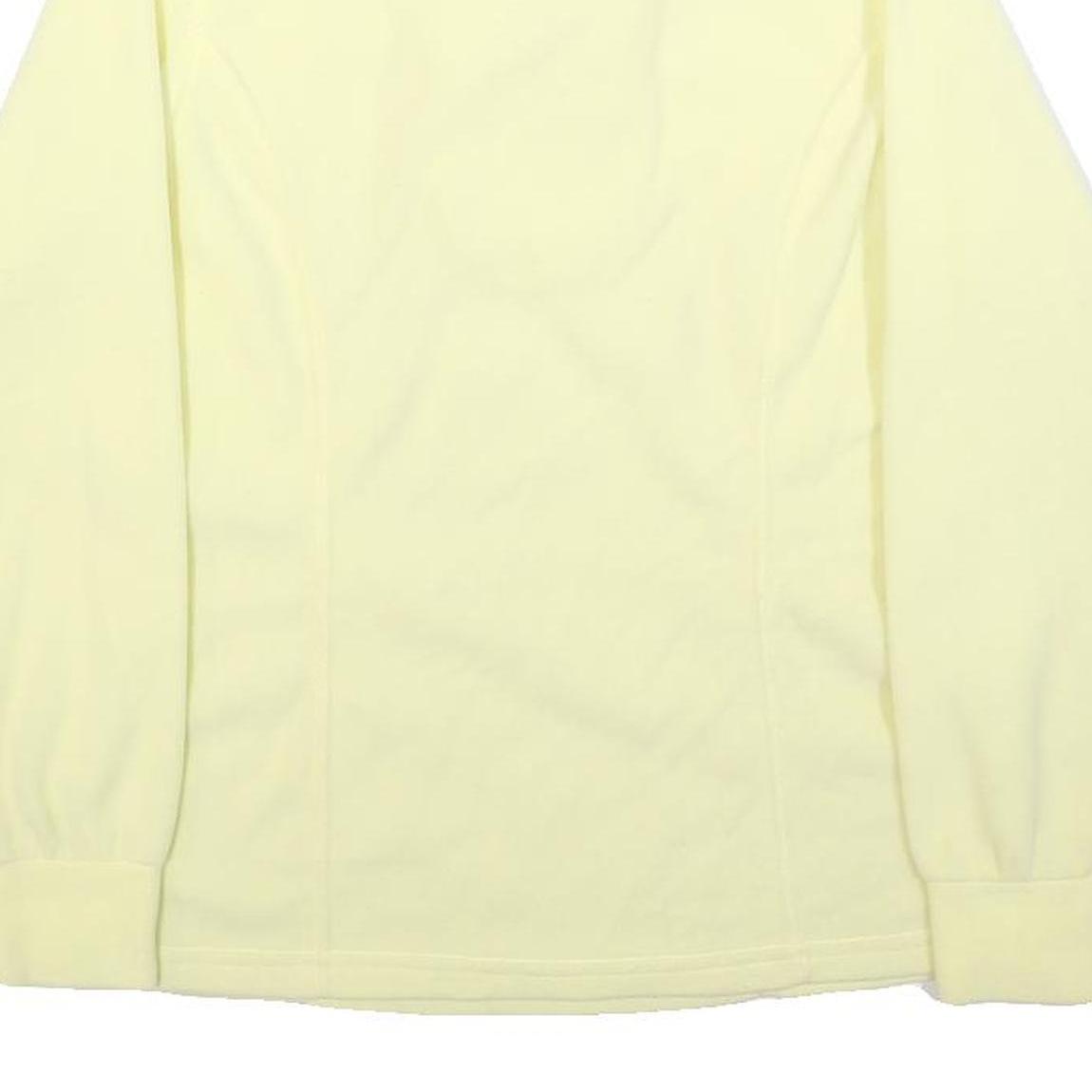 ODLO Womens Cream Plain Jumper Pullover Crew Neck Basic Knit S Lightweight