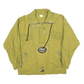 LOFFLER Womens Green Jacket L Polyester Blend Plain Zip Casual Lightweight
