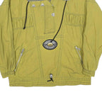 LOFFLER Womens Green Jacket L Polyester Blend Plain Zip Casual Lightweight