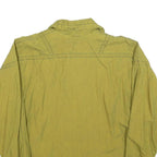 LOFFLER Womens Green Jacket L Polyester Blend Plain Zip Casual Lightweight
