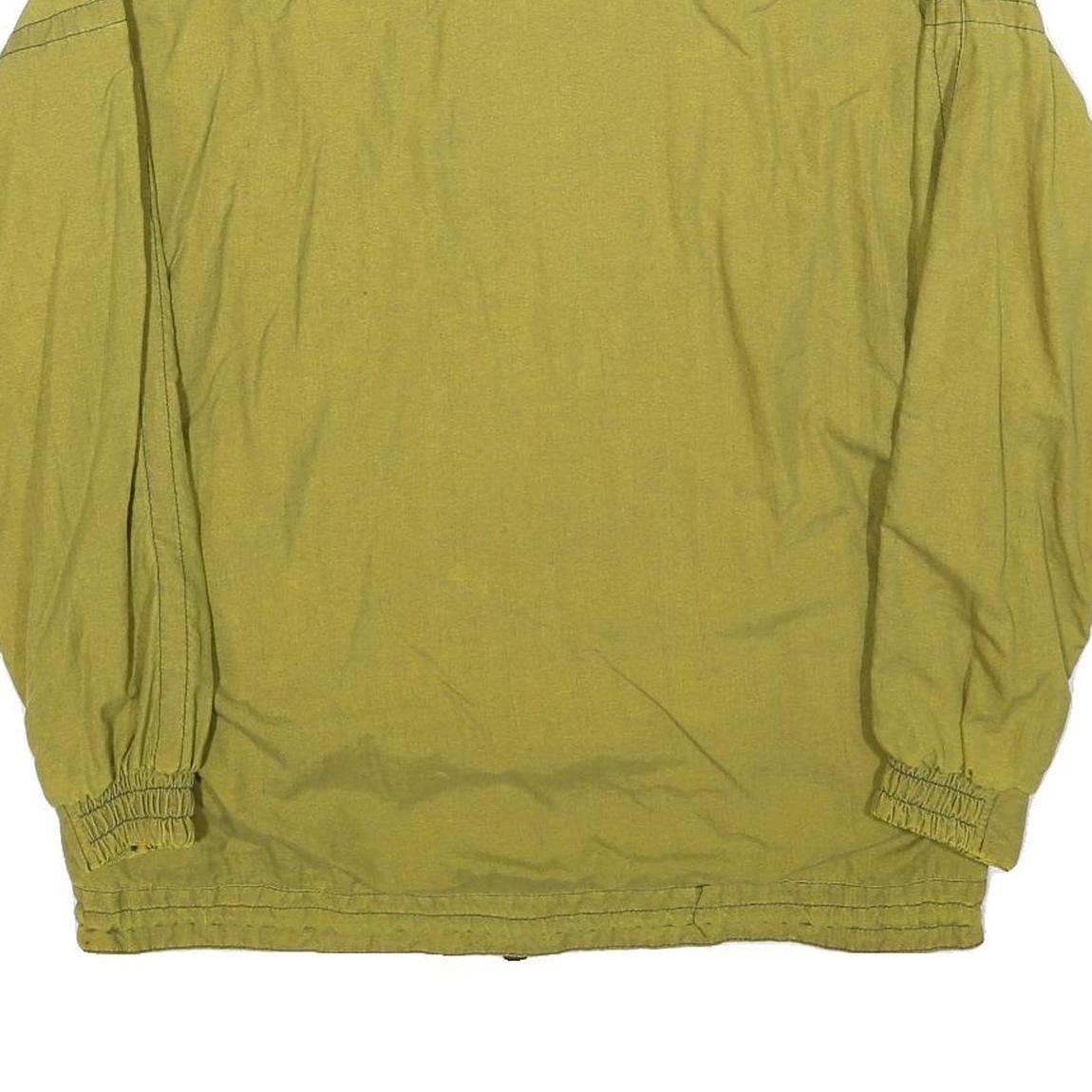 LOFFLER Womens Green Jacket L Polyester Blend Plain Zip Casual Lightweight