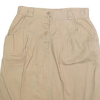 PERSONAL IMAGE Womens Beige Casual Straight Knee Length Cotton Blend Skirt M