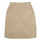 PERSONAL IMAGE Womens Beige Casual Straight Knee Length Cotton Blend Skirt M