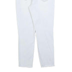 GUESS Womens Slim Fit White Denim Jeans W31 L26 Zip Cotton Blend Stylish