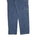 DICKIES Mens Blue Regular Fit Straight Denim Jeans W40 L32 Workwear Zip