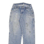 DICKIES Mens Regular Fit Blue Denim Jeans W28 L31 Cotton Blend Zip Pockets