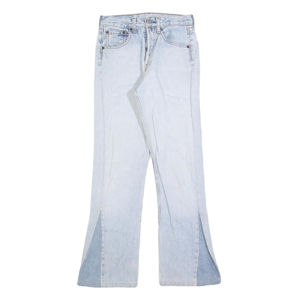LEVI'S 501 Womens Jeans Blue Regular Flared Denim Light W27 L28 High Waist