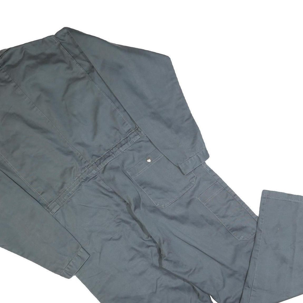 LUTTEURS Mens Grey Cotton Dungarees Regular Fit Workwear L W40 L30 Sturdy