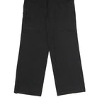 DICKIES Mens Black Regular Fit Straight Leg Trousers W30 L32 Workwear Zip