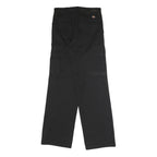 DICKIES Mens Black Regular Fit Straight Leg Trousers W30 L32 Workwear Zip