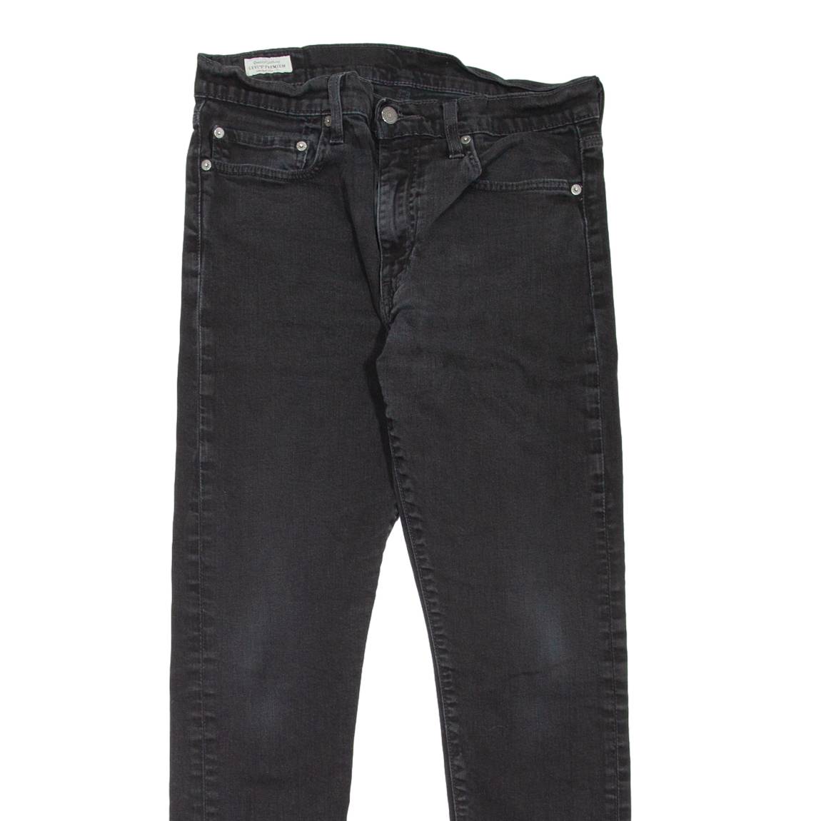 LEVI'S 512 BIG E Jeans Mens Black Slim Tapered W31 L29