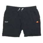 ELLESSE Mens Shorts Black Casual Cotton Blend 2XL W36 Drawstring Pockets
