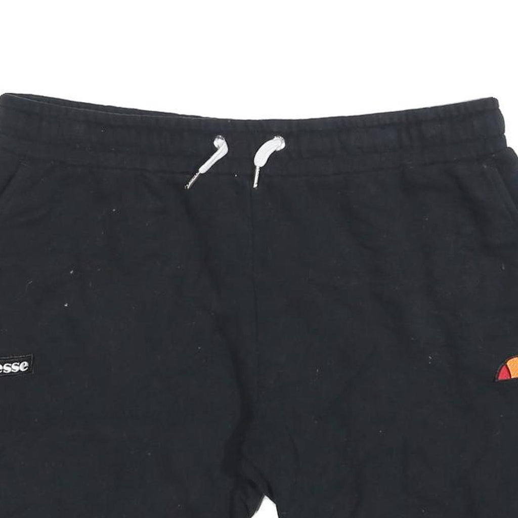 ELLESSE Mens Shorts Black Casual Cotton Blend 2XL W36 Drawstring Pockets
