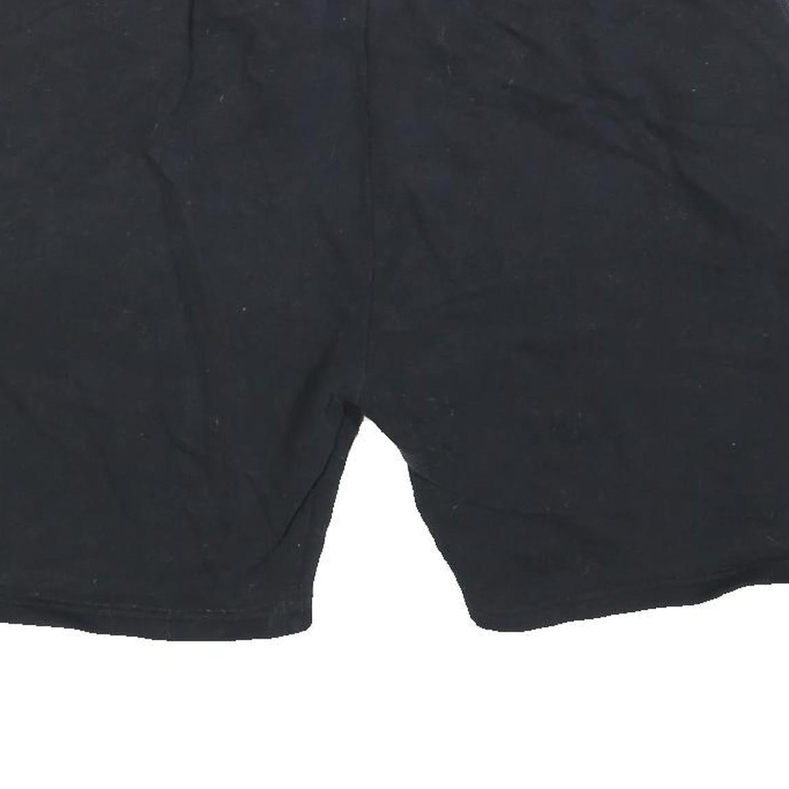 ELLESSE Mens Shorts Black Casual Cotton Blend 2XL W36 Drawstring Pockets