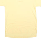 CROSS CREEK Mens Yellow Polo Shirt Short Sleeve Plain M Cotton Blend Casual