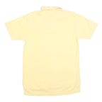 CROSS CREEK Mens Yellow Polo Shirt Short Sleeve Plain M Cotton Blend Casual