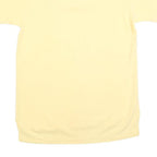 CROSS CREEK Mens Yellow Polo Shirt Short Sleeve Plain M Cotton Blend Casual