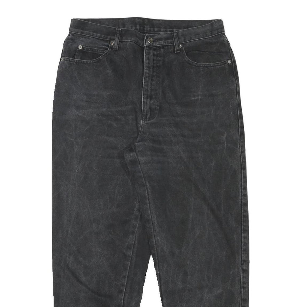 BLUE BIRD Mens Jeans Black Relaxed Straight Denim Medium W30 L28 Casual Style