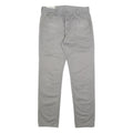 LEVI'S Mens Cotton Grey Slim Straight Trousers W31 L32 Casual Zip