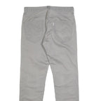 LEVI'S Mens Cotton Grey Slim Straight Trousers W31 L32 Casual Zip