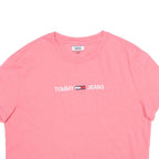 TOMMY JEANS Cropped Mens T-Shirt Pink L